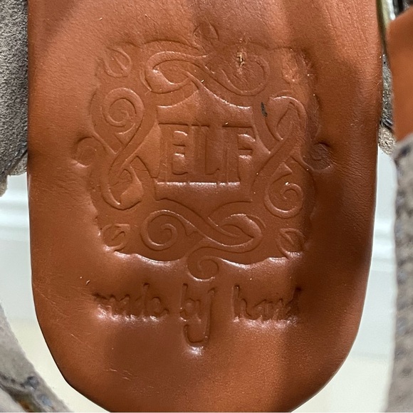 NWOT ELF Made By Hand Bounty T-strap Leather Sandals Vintage Camel Tan Women 11 - Picture 13 of 14